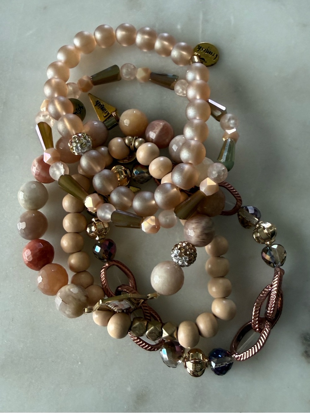 Erimish Beaded Bracelet Stack  NWOT